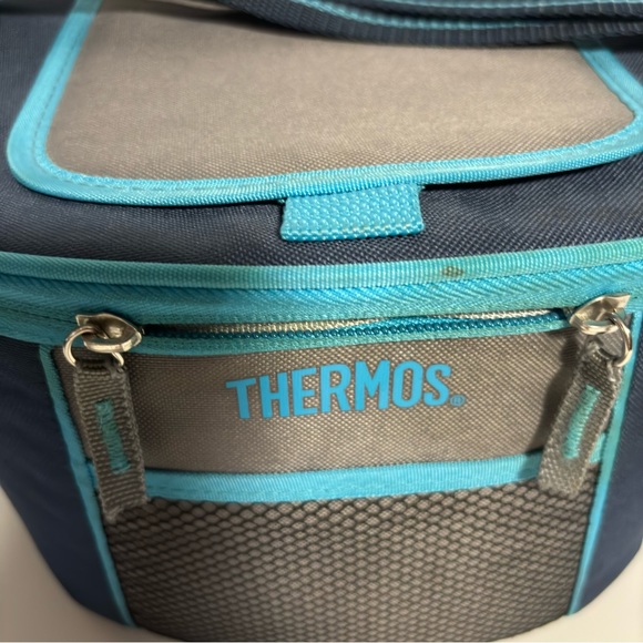 THERMOS Elementz Cooler Lunch Tote Soft Shell Hard Plastic Liner EZ access flap - Picture 1 of 14